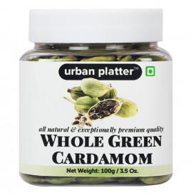 Urban Platter Whole Green Cardamom   Jar  100 grams